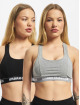Urban Classics Tops 2-Pack Ladies Logo nero