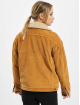 Urban Classics Transitional Jackets Ladies Oversize Sherpa Corduroy brun