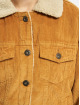 Urban Classics Transitional Jackets Ladies Oversize Sherpa Corduroy brun