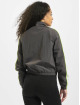 Urban Classics Transitional Jackets Ladies Short Piped grå