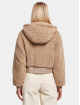 Urban Classics Transitional Jackets Ladies Short Oversized Sherpa grå