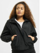 Urban Classics Transitional Jackets Oversized Shiny Crinkle Nylon svart