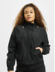 Urban Classics Transitional Jackets Oversized Shiny Crinkle Nylon svart