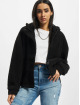 Urban Classics Transitional Jackets Ladies Short Sherpa svart