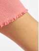 Urban Classics Trika Ladies Cropped Button Up Rib růžový
