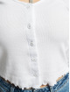 Urban Classics Tričká dlhý rukáv Ladies Cropped Rib Cardigan biela