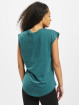 Urban Classics Tričká Ladies Basic Shaped tyrkysová