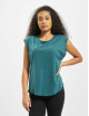 Urban Classics Tričká Ladies Basic Shaped tyrkysová