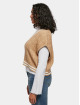 Urban Classics trui Ladies Cropped Knit College Slipover beige