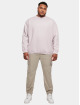 Urban Classics trui Heavy Terry Garment Dye Crew paars