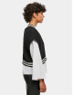 Urban Classics trui Ladies Cropped Knit College Slipover zwart