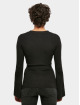 Urban Classics vest Ladies Rib Knit Wrapped zwart