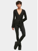 Urban Classics vest Ladies Rib Knit Wrapped zwart