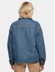 Urban Classics Veste Jean Ladies Oversized Sherpa bleu