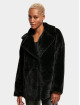 Urban Classics Winter Jacket Ladies Lapel Teddy black