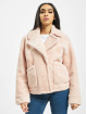 Urban Classics Winter Jacket Ladies Oversize Sherpa Lapel rose