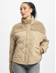 Urban Classics Winterjacke Ladies Oversized Diamond Quilt beige