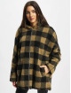 Urban Classics Winterjacke Ladies Hooded Oversized Check braun