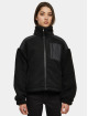 Urban Classics winterjas Sherpa Mix zwart