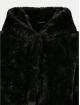 Urban Classics winterjas Girls Hooded Teddy Coat zwart