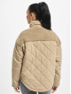 Urban Classics Zimné bundy Ladies Oversized Diamond Quilt béžová