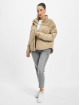 Urban Classics Zimné bundy Ladies Oversized Diamond Quilt béžová