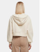 Urban Classics Zip Hoodie Ladies Short Oversize beige