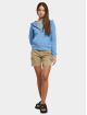 Urban Classics Zip Hoodie Ladies Organic Terry modrá