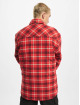 Urban Classics Zomerjas Plaid Quilted Shirt rood
