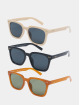 Urban Classics Zonnebril Sunglasses Chicago 3-Pack zwart