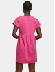 Urban Classics Šaty Ladies Organic Empire Valance pink