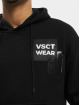 VSCT Clubwear Bluzy z kapturem Heavy Kangu Pkt Log czarny