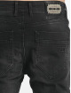 VSCT Clubwear dżinsy przylegające Thor Slim 7 Pocket with Zips czarny