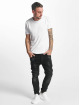 VSCT Clubwear dżinsy przylegające Thor Slim 7 Pocket Denim with Zips czarny
