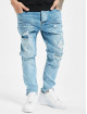 VSCT Clubwear Jean carotte antifit Keanu Bleach Heavy Used bleu