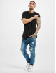 VSCT Clubwear Jean carotte antifit Noah Acid Cuffed Denim bleu