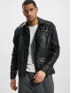 VSCT Clubwear leren jas Leatherlook zwart