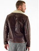 VSCT Clubwear Lærjakke VSCT Clubwear Sheepskin Biker Jacket brun
