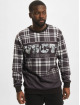 VSCT Clubwear Pullover Clubwear Checked Crewneck Logo black
