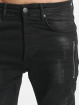VSCT Clubwear Slim Fit Jeans Thor Slim 7 Pocket Denim with Zips èierna