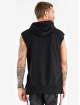 VSCT Clubwear Tank Tops Clubwear Logo Hooded schwarz