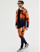 VSCT Clubwear Zip Hoodie Graded Tech Fleece Hooded Leaf-Camo oranžová