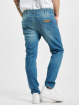 Wrangler Jean coupe droite Destroyed bleu