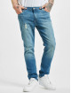 Wrangler Jean coupe droite Destroyed bleu