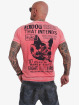 Yakuza T-shirt Dog Burnout rosso