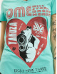 Yakuza T-Shirt Painted Gun Dye V Neck türkis
